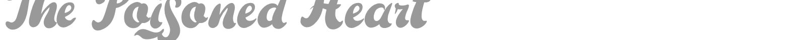 The Poisoned Heart font preview